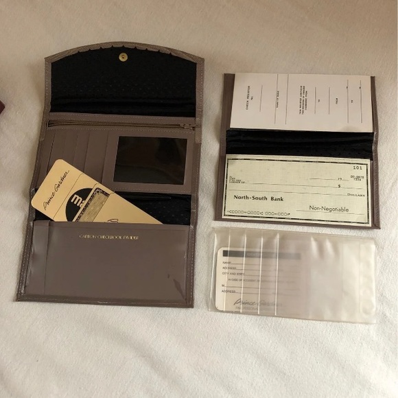 Leather Pigskin Princess Gardener Wallet Taupe NIB Vintage - Picture 11 of 12